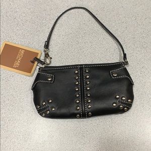 MICHAEL KORS, wristlet case in black